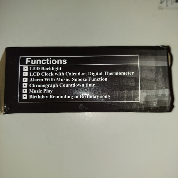 White Digital Alarm Clock - Picture 6 of 7